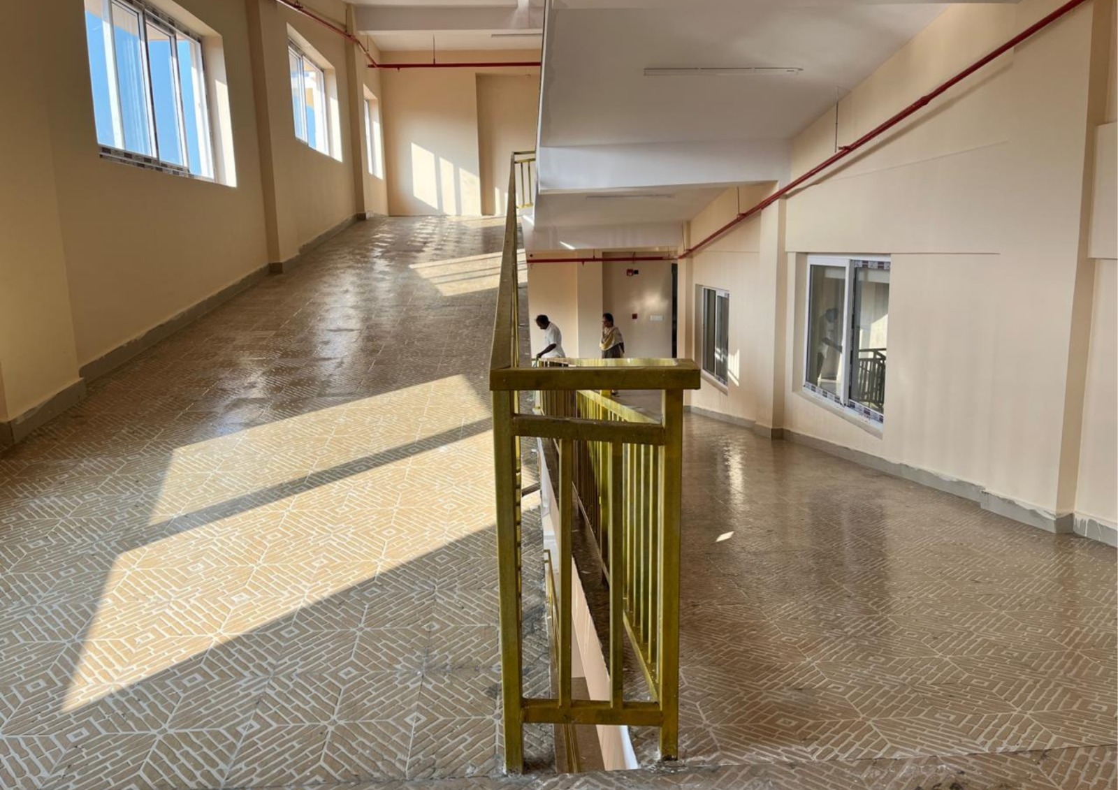 The reception and waiting area of the hospital.