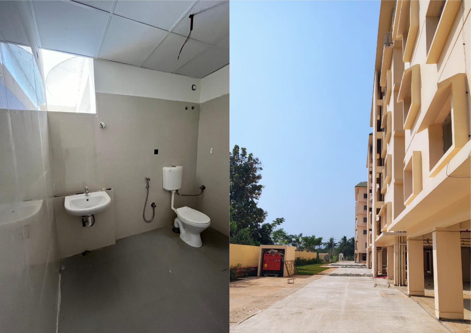 A patient room with a view of the mountains.