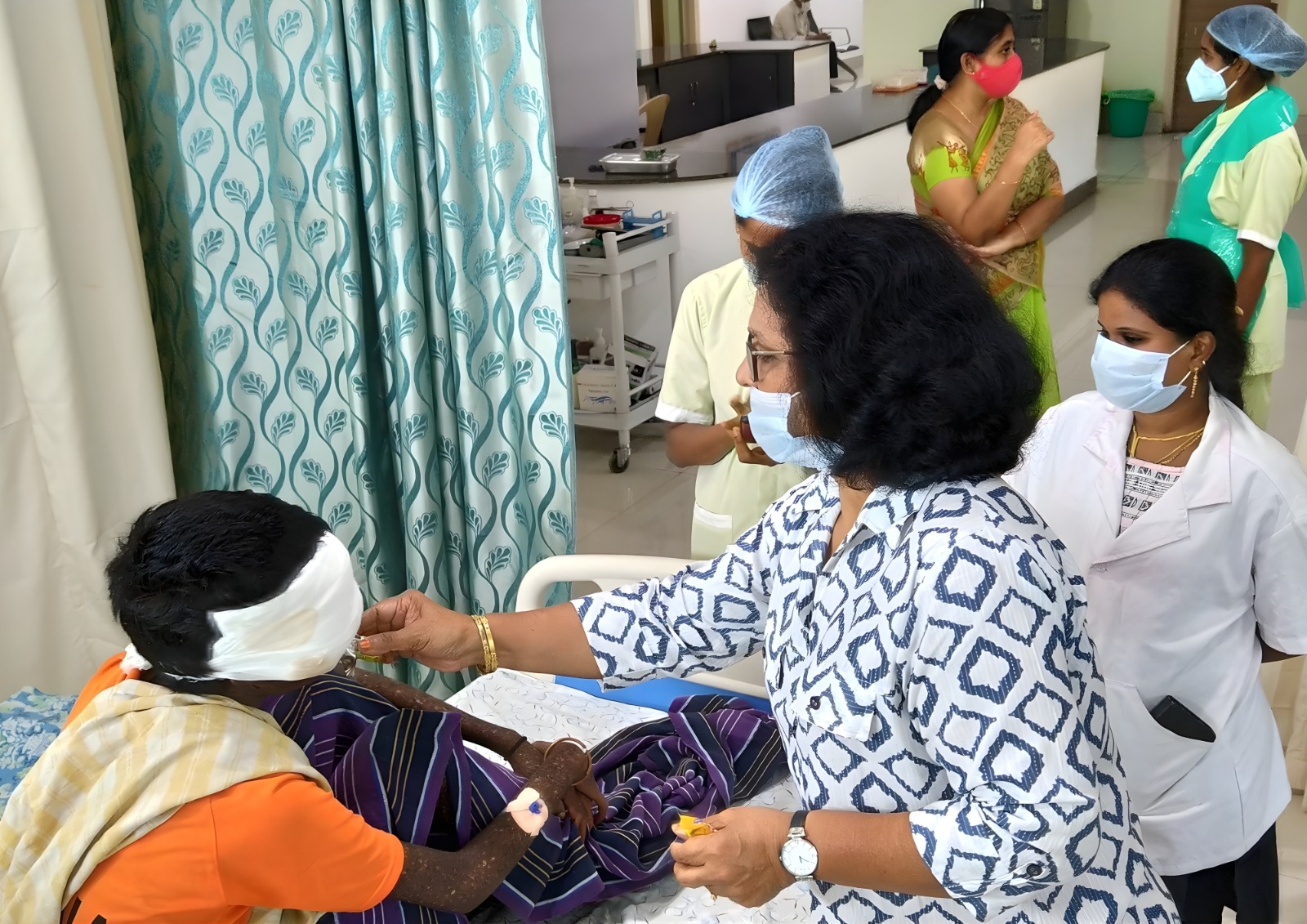 Peaceful room with a comfortable bed.